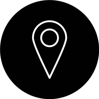 Harita işaretleyici simgesi, vektör illüstrasyonu.