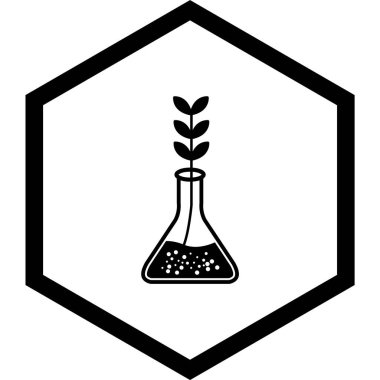 Deneysel Büyüme Simgesi Moda Biçiminde İzole Arkaplan     