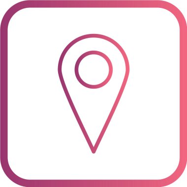 Harita işaretleyici simgesi. vektör illüstrasyonu