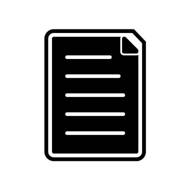 belge simgesi vektör illüstrasyonu