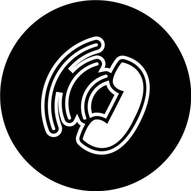 telefon simgesi vektör illüstrasyonu