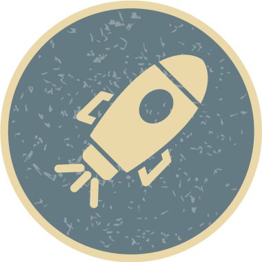 Bir roketin vektör çizimi