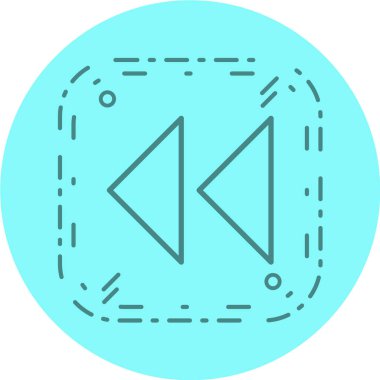 Bir çizgi simgesinin vektör illüstrasyonu