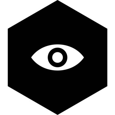 Göz simgesi vektör illüstrasyonu