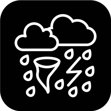 Bulut simgesinin vektör illüstrasyonu