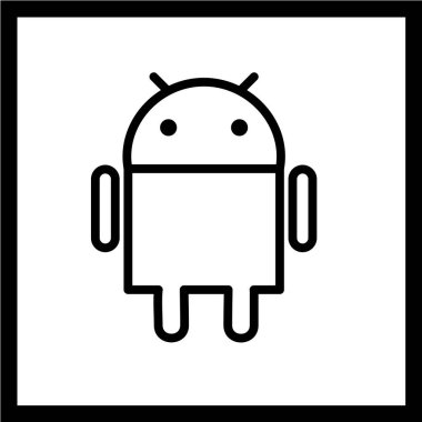 Modern b 'nin vektör illüstrasyonu simgeden yoksun uzaylı