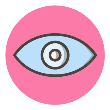 Göz simgesi vektör illüstrasyonu