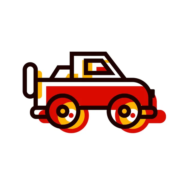 Автомобіль Ізольований Іконка Векторний Дизайн Ілюстрації — стоковий вектор