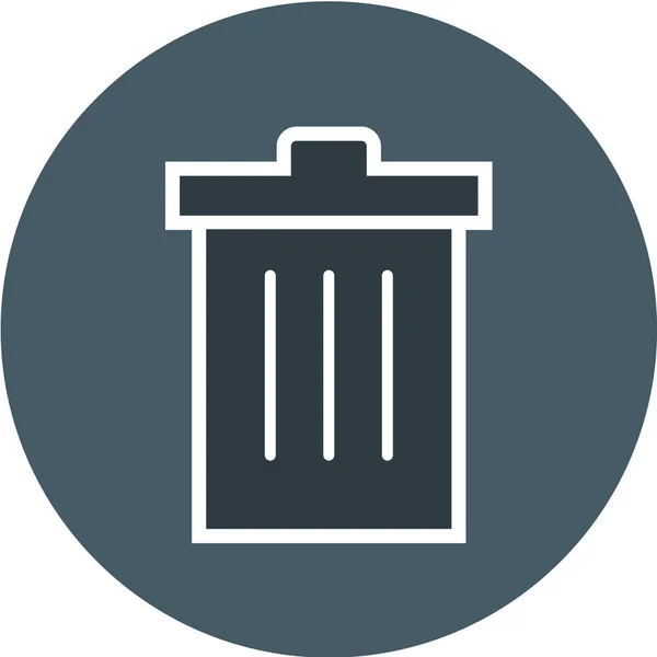 Trash Can Vector Icon — Stock Vector