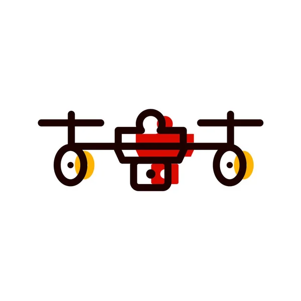 Vektorová Ilustrace Ikony Vrtulníku — Stockový vektor