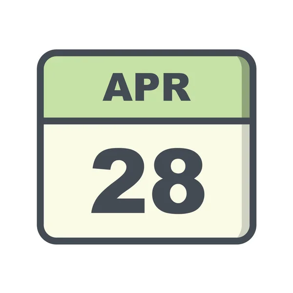 日付とカレンダーのアイコン ベクターイラスト — ストックベクタ