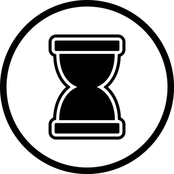 Пісочний Годинник Значок Стилі Моди Ізольований Фон — стоковий вектор