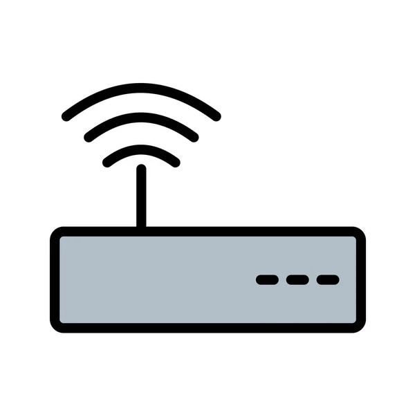 Icono Del Router Inalámbrico Ilustración Vectorial — Vector de stock