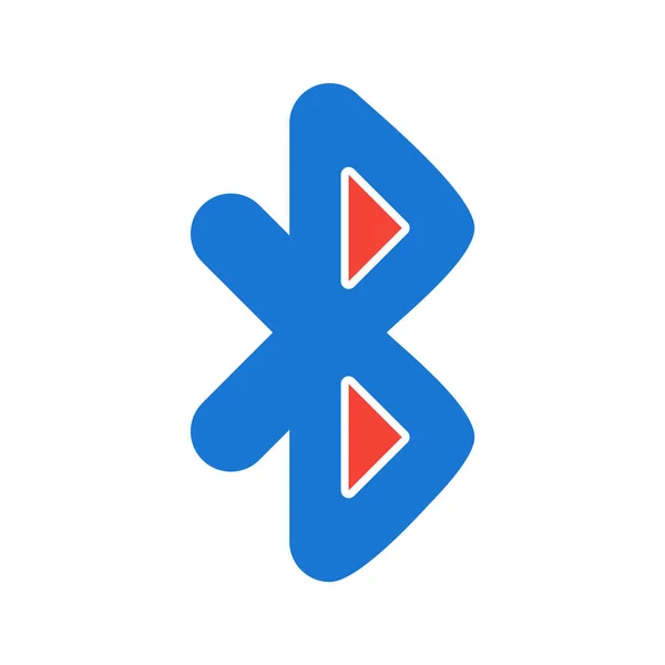 Bluetooth Pictogram Trendy Stijl Geïsoleerde Achtergrond — Stockvector