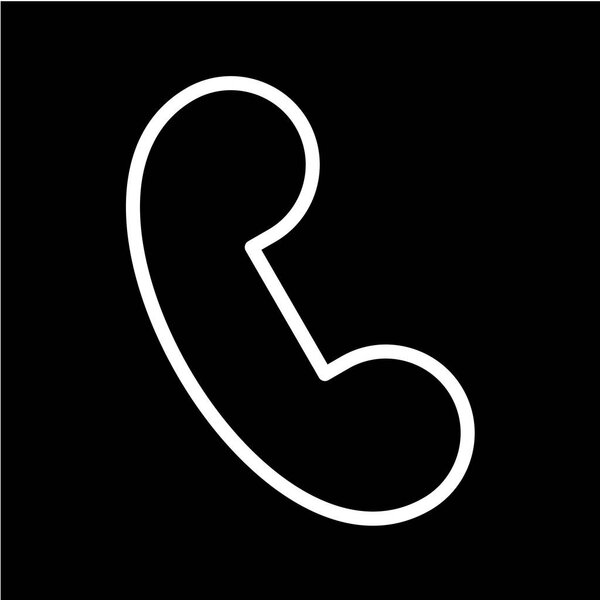 иконка телефона, векторная иллюстрация