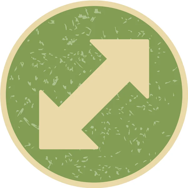 Vektor Illustration Grön Pil — Stock vektor