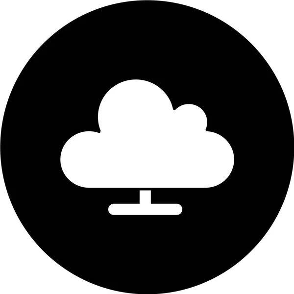 Icono Nube Ilustración Vectorial Estilo Diseño Plano — Vector de stock