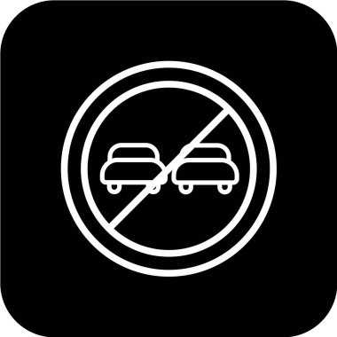 Araba tabelası simgesi. vektör illüstrasyonu