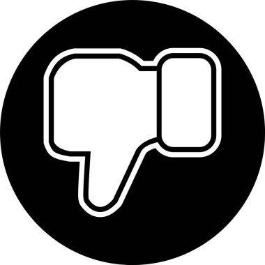 Moda Biçimli Ayrı Arkaplanda Simgeden Hoşlanmamak