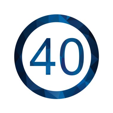 Trafik işareti simgesi. vektör illüstrasyonu 