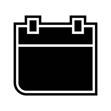 Takvim Simgesi Moda Biçiminde İzole Arkaplan