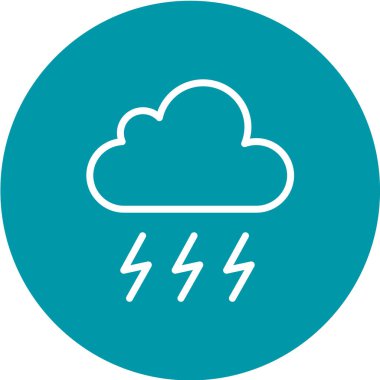 Yağmur vektörü simgesi olan bulut