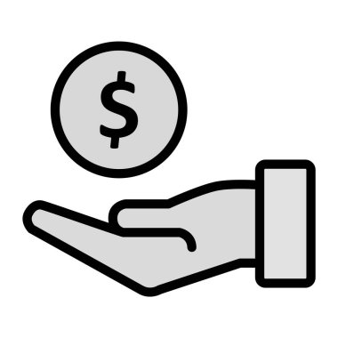 Moda Biçimli Kiralama Simgesi İzole Arkaplan     