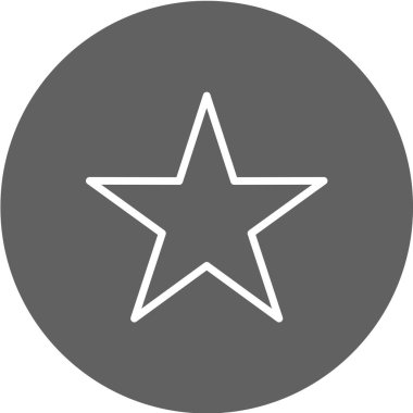 yıldız simgesi vektör illüstrasyonu