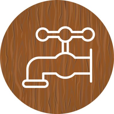 Moda Biçimli Tap Simgesi İzole Arkaplan      