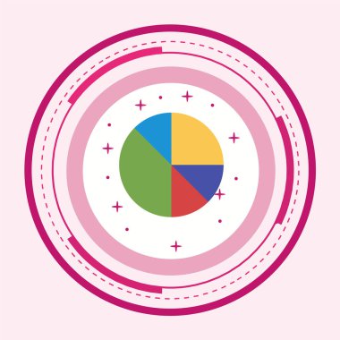 İş ve finans simgesinin vektör illüstrasyonu