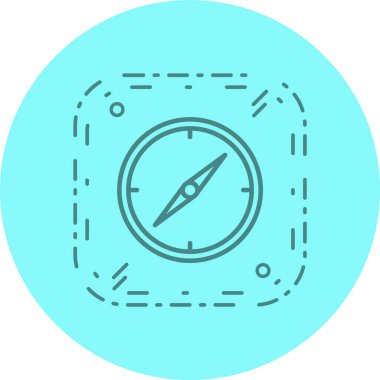 Pusula Simgesi Moda Biçimli Ayrı Arka Gruplandırılmış