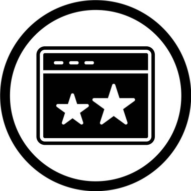 Web sayfası simgesi, vektör illüstrasyonu