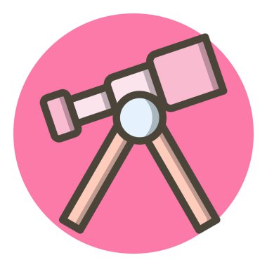 Teleskop Simgesi Moda Biçimli Ayrı Arka Gruplandırılmış