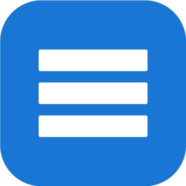 Mavi bir web simgesinin vektör illüstrasyonu