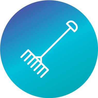 Kürek simgesinin vektör illüstrasyonu