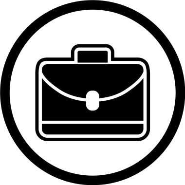 Moda Biçiminde Portföy Simgesi İzole Arkaplan