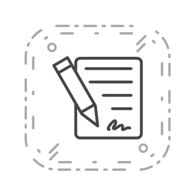 İş vektörü illüstrasyonu beyaz arkaplanda izole edildi 