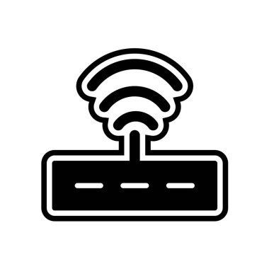 kablosuz ağ simgesi, vektör illüstrasyonu