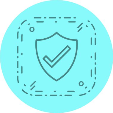 kalkan simgesi, vektör illüstrasyonu