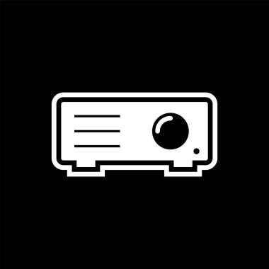 Projektör Simgesi Moda Biçiminde İzole Arkaplan