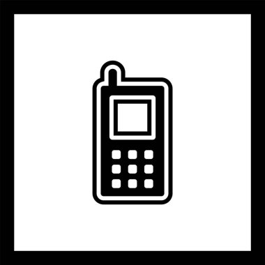  Cep Telefonu Simgesi Moda Biçiminde İzole Arkaplan