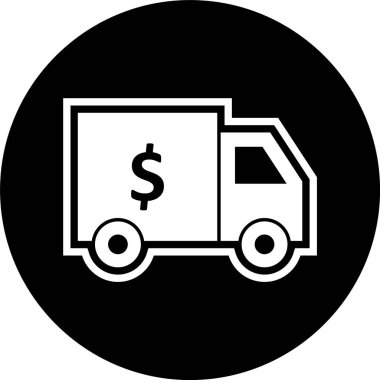 Moda Biçimli Güvenlik Van Simgesi İzole Arkaplan   