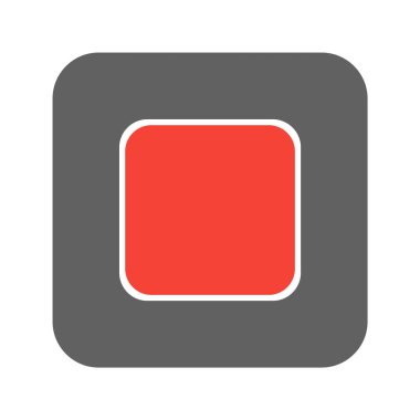 Moda Biçimli Ayırılmış Arkaplanda Simgeyi Durdur