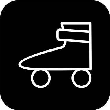 Bir paten simgesinin vektör çizimi