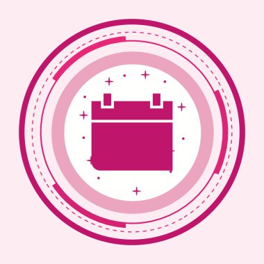 Takvim Simgesi Moda Biçiminde İzole Arkaplan