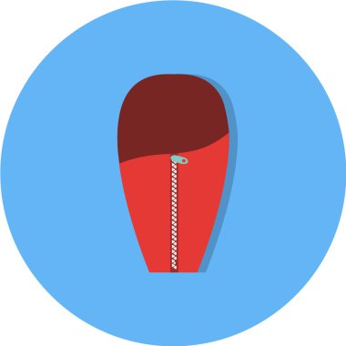 Bir adamın mavi ve beyaz ikonunun vektör çizimi