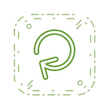 ok çizgisi simgesi, vektör illüstrasyonu