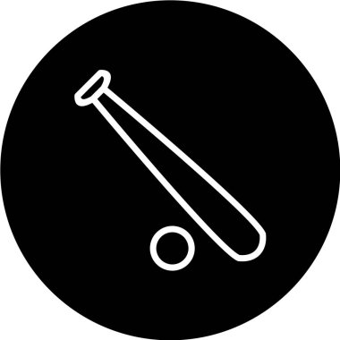 Golf topu simgesi, vektör illüstrasyonu