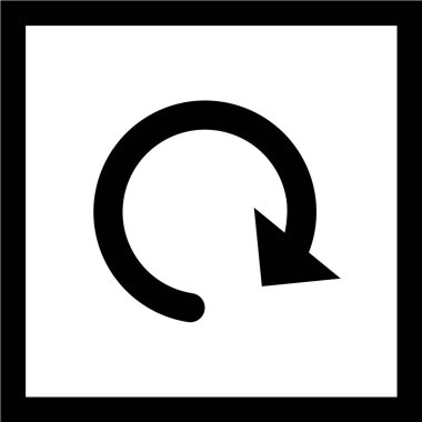 Ok işareti vektör simgesi. yön sembolü