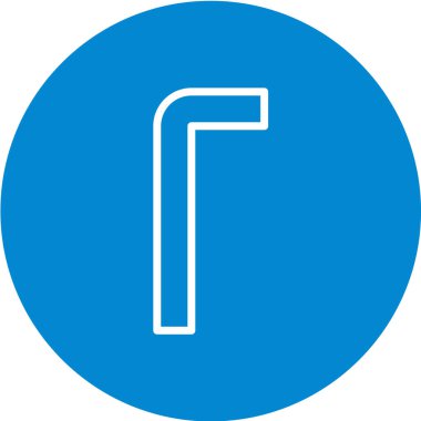 Modern b 'nin vektör illüstrasyonunda u harfi yok